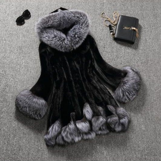 Faux Mink Fur Coat