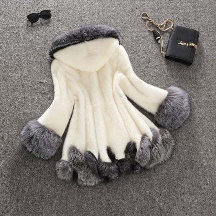 Faux Mink Fur Coat