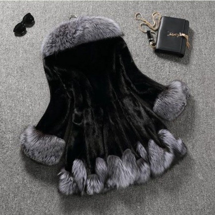 Faux Mink Fur Coat