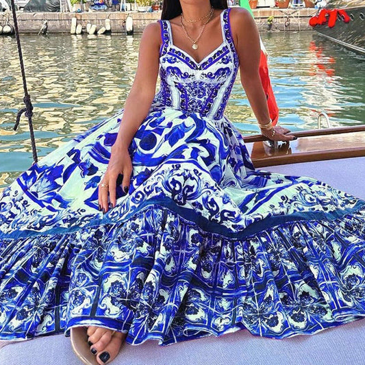 Let's Go To Greece Dress