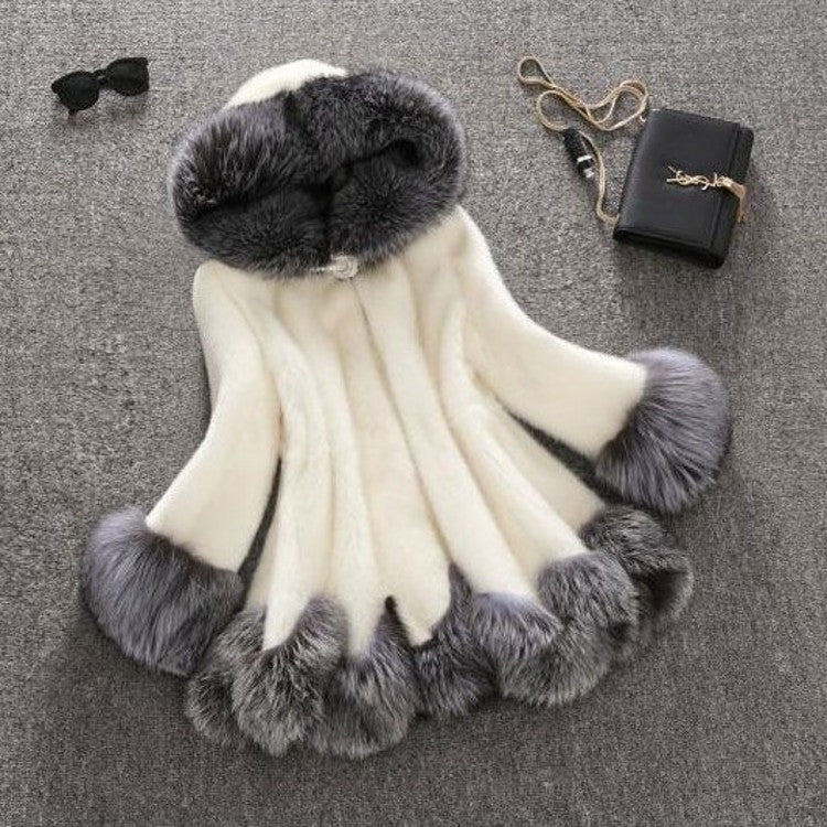 Faux Mink Fur Coat