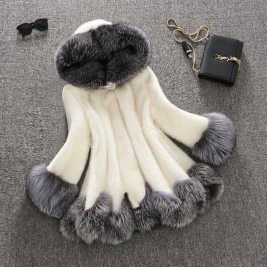 Faux Mink Fur Coat
