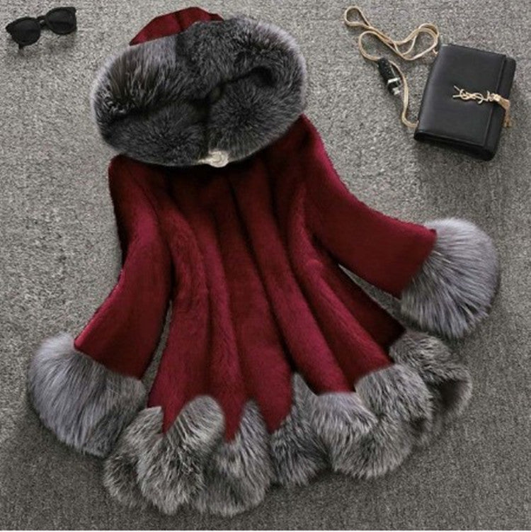Faux Mink Fur Coat