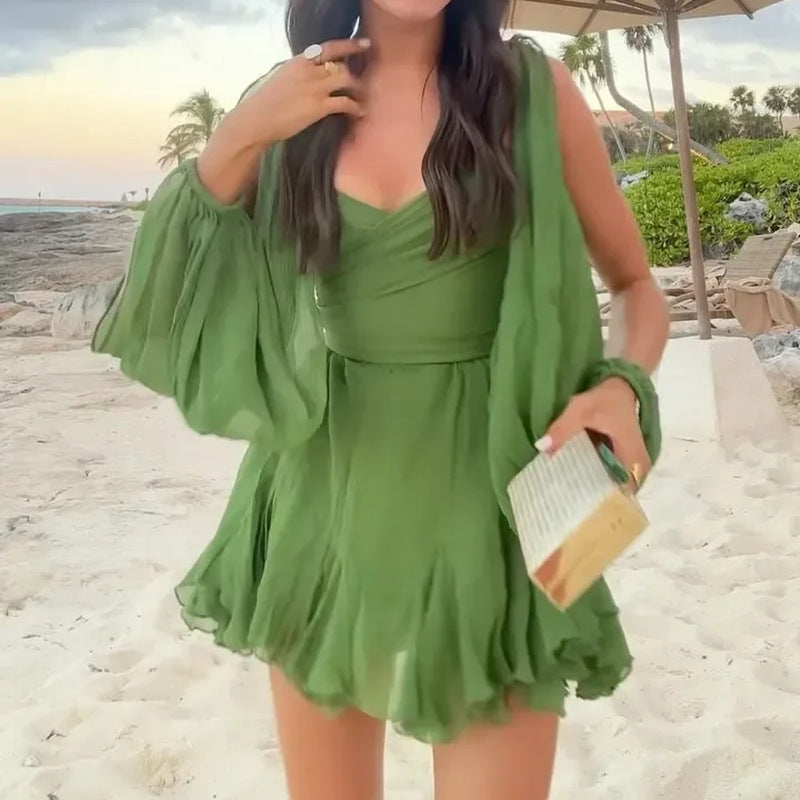 Holly Lantern Sleeve Dress