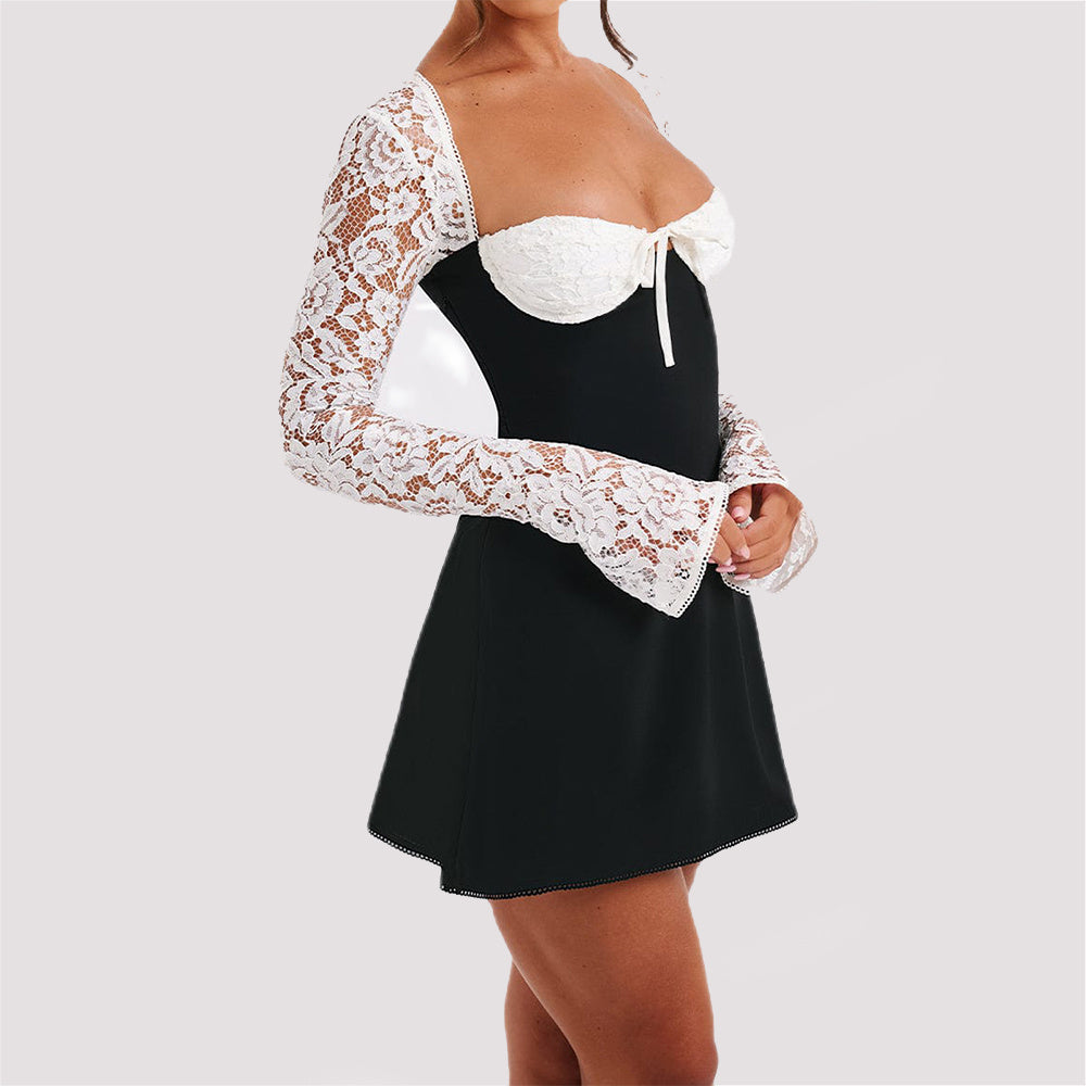 Tiffany Corset Backless Lace Up Short Dresses