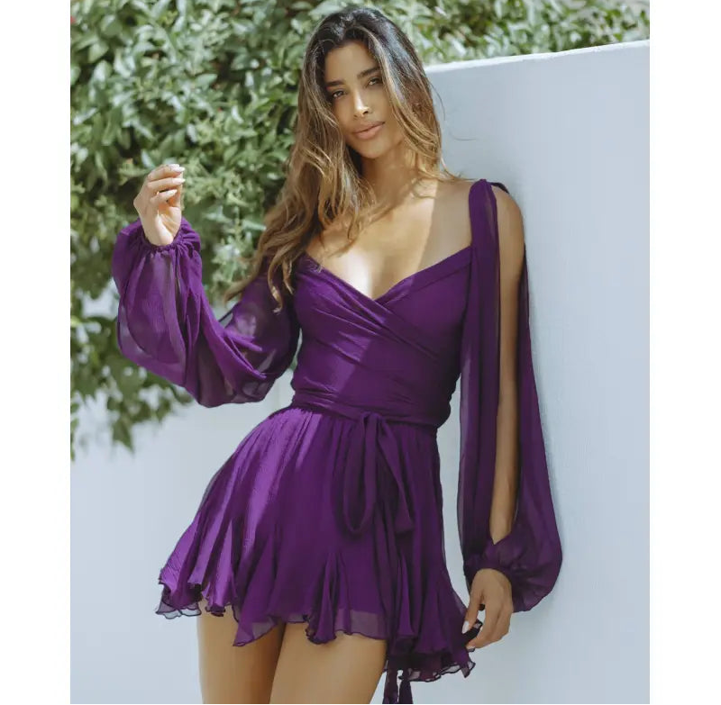 Holly Lantern Sleeve Dress