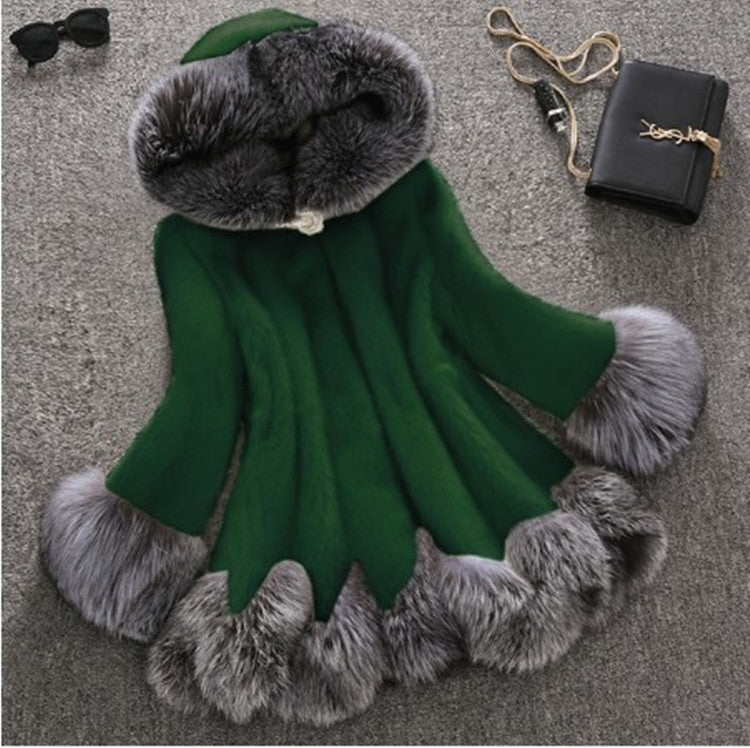 Faux Mink Fur Coat