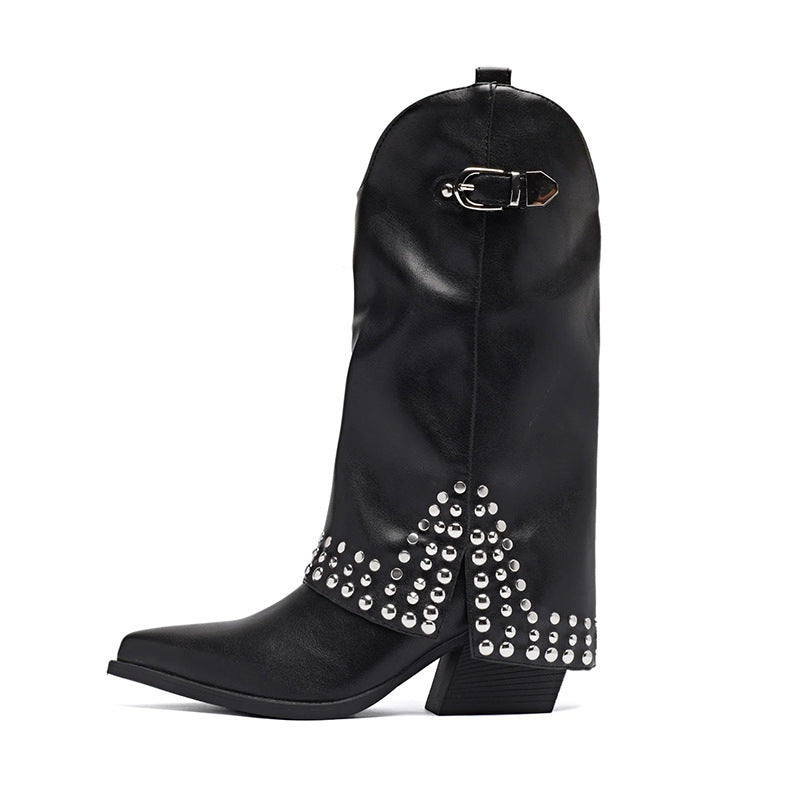 Autumn Pointed Knight Boots