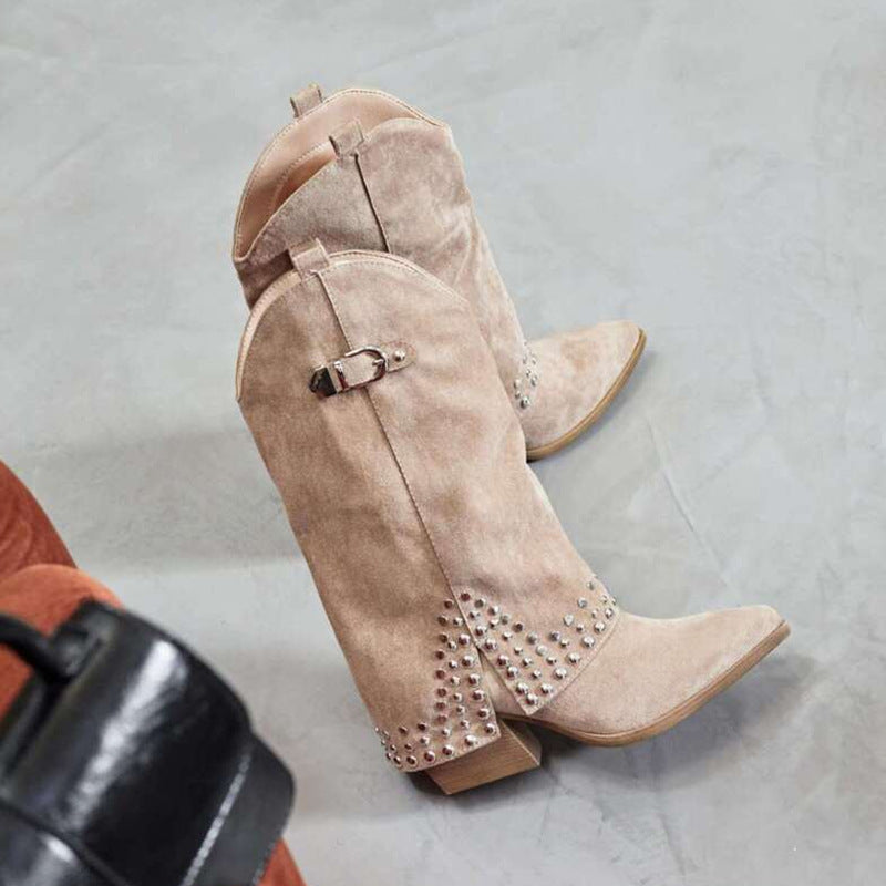 Autumn Pointed Knight Boots