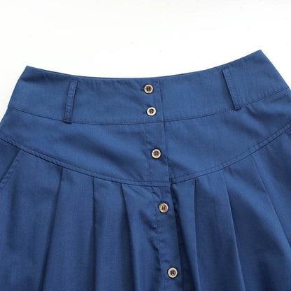 Victoria Skirt -High Waist Solid Long