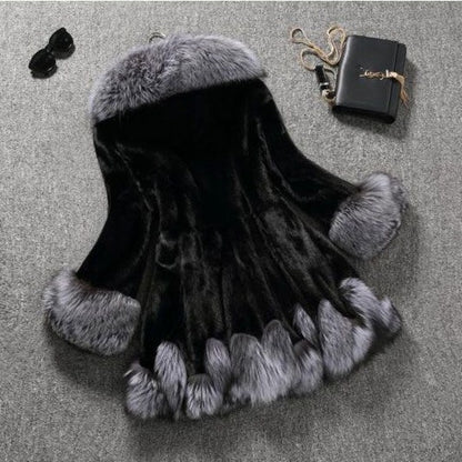 Faux Mink Fur Coat