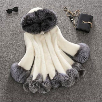 Faux Mink Fur Coat