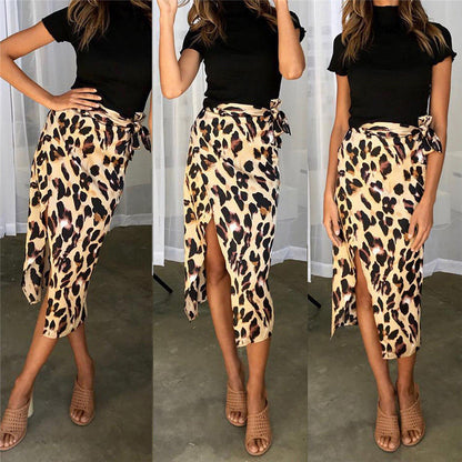 Leopard Print Skirt