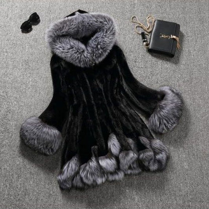 Faux Mink Fur Coat