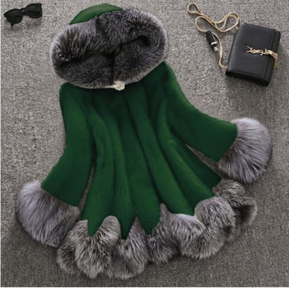 Faux Mink Fur Coat